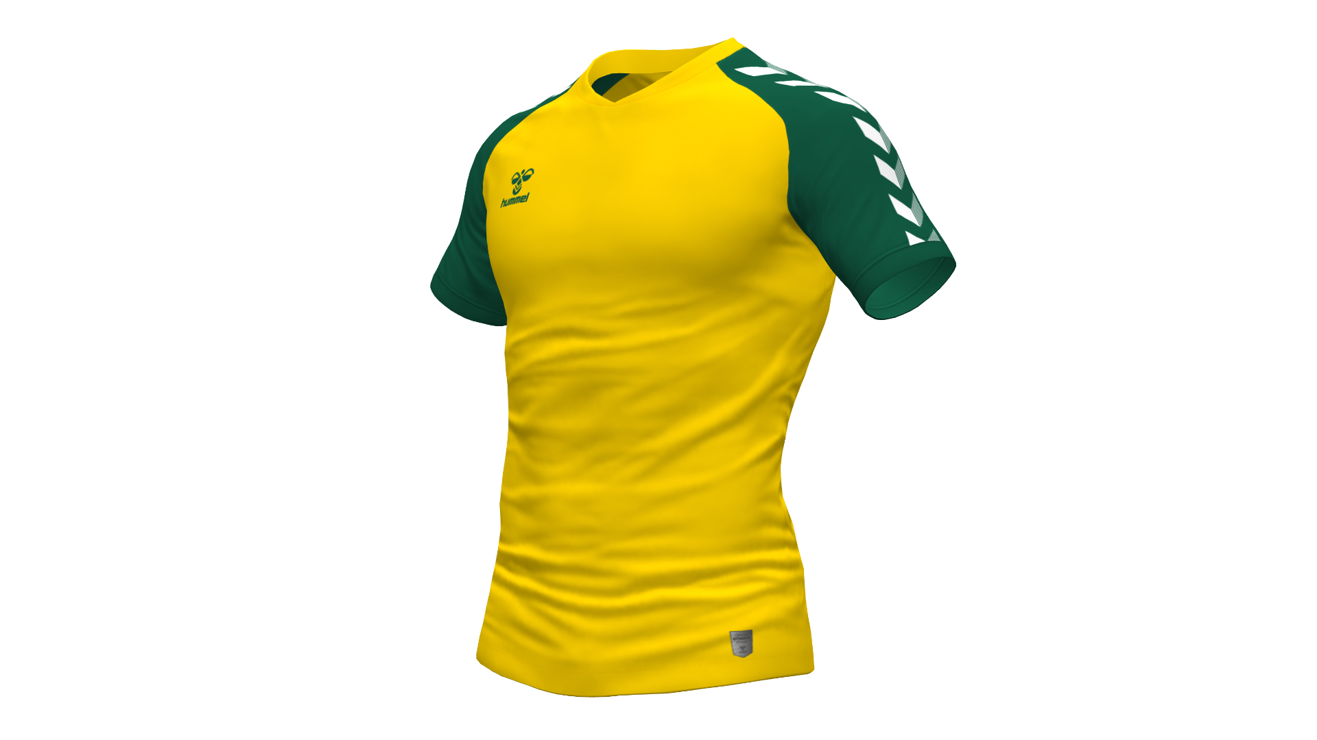 Hummel Match Jersey - Sports Yellow-Evergreen