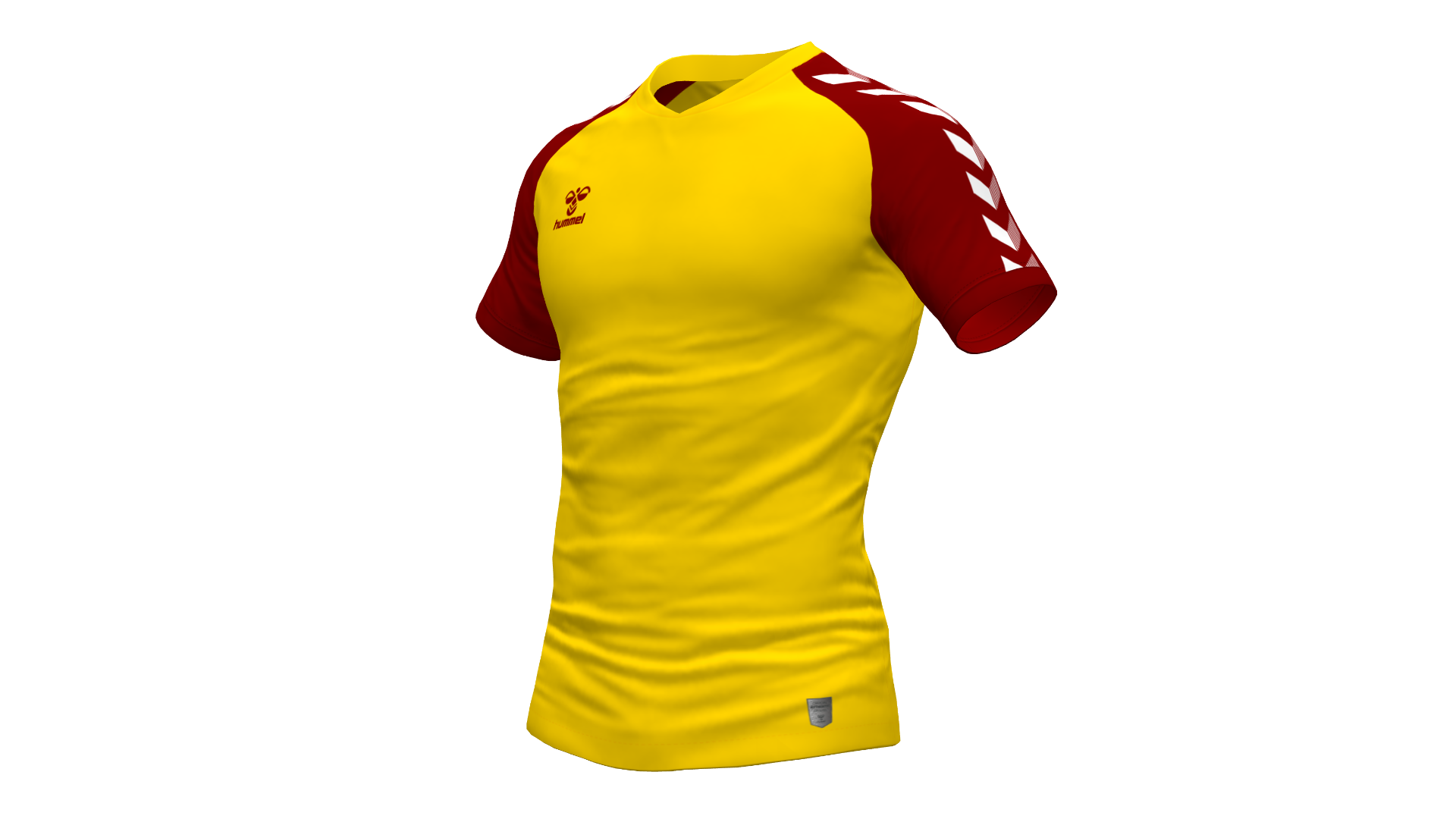 Hummel Match Jersey - Sports Yellow-Maroon