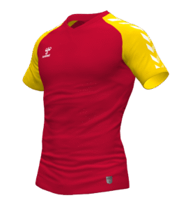 Hummel Match Jersey - True Red-Sports Yellow