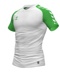 Hummel Match Jersey - White-Green Gecko