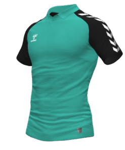 Hummel Match Polo - Aquarius-Black