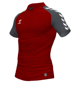 Hummel Match Polo - Maroon-Ashphalt