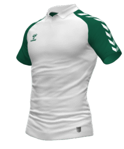 Hummel Match Polo - White-Evergreen
