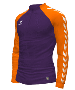 Hummel Match 1/4 Zip Jacket - Acai-Orange Tiger