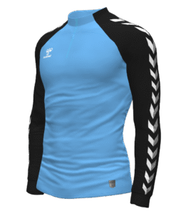 Hummel Match 1/4 Zip Jacket - Argentina Blue-Black