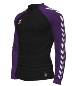 Hummel Match 1/4 Zip Jacket - Black-Acai