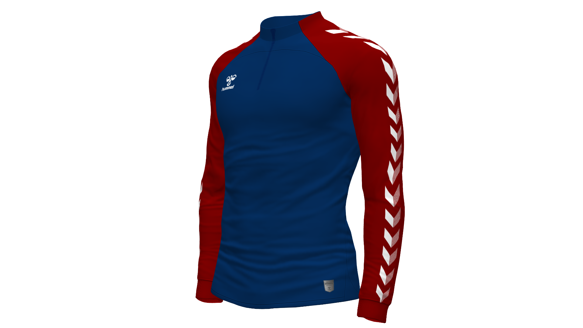 Hummel Match 1/4 Zip Jacket - Marine-Maroon