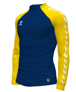 Hummel Match 1/4 Zip Jacket - Marine-Sports Yellow