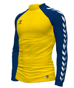 Hummel Match 1/4 Zip Jacket - Sports Yellow-Marine