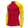 Hummel Match 1/4 Zip Jacket - True Red-Sports Yellow