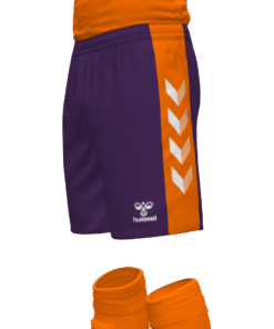 Hummel Match Shorts - Acai-Orange Tiger