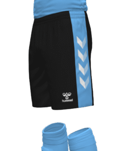 Hummel Match Shorts - Black-Argentina Blue