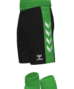 Hummel Match Shorts - Black-Green Gecko