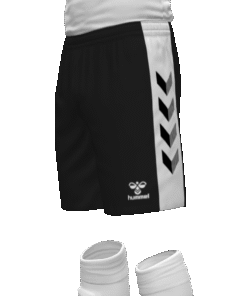 Hummel Match Shorts - Black-White