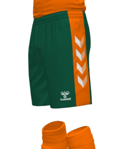 Hummel Match Shorts - Evergreen-Orange Tiger