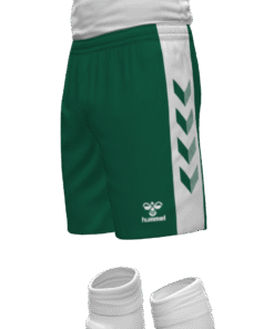 Hummel Match Shorts - Evergreen-White