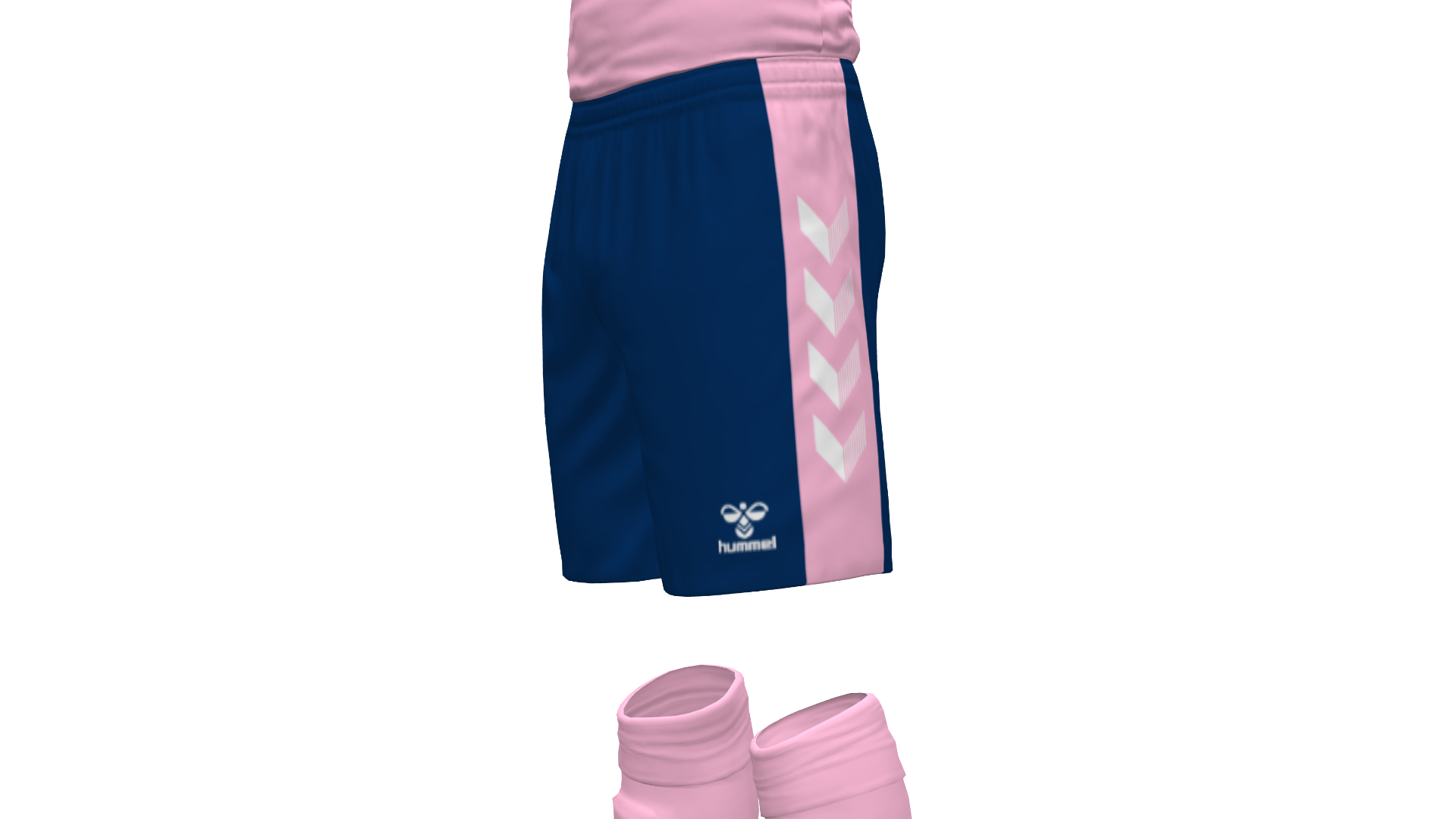 Hummel Match Shorts - Marine-Cotton Candy