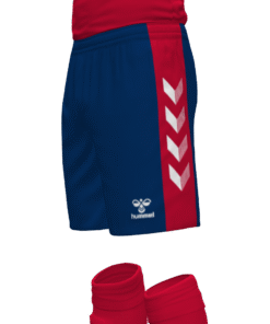 Hummel Match Shorts - Marine-True Red