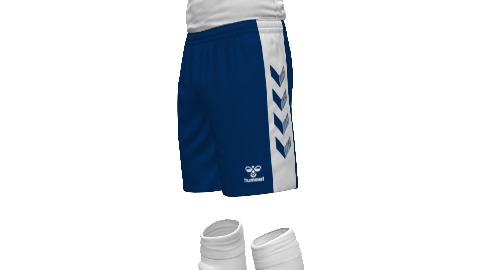 Hummel Match Shorts - Marine-White