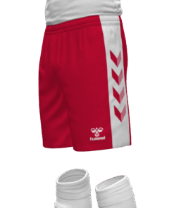 Hummel Match Shorts - True Red-White