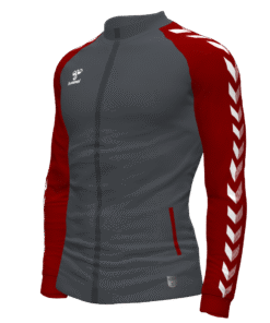 Hummel Match Track Jacket - Ashphalt-Maroon