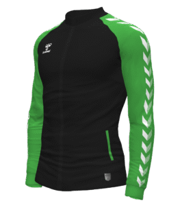 Hummel Match Track Jacket - Black-Green Gecko