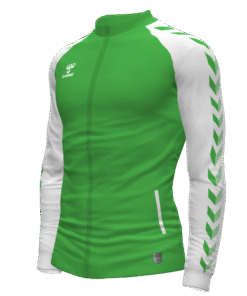 Hummel Match Track Jacket - Green Gecko-White