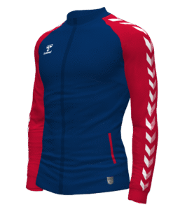 Hummel Match Track Jacket - Marine-True Red