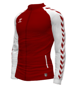 Hummel Match Track Jacket - Maroon-White