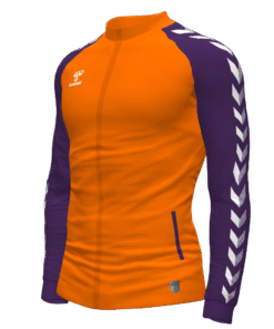 Hummel Match Track Jacket - Orange Tiger-Acai