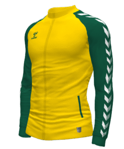 Hummel Match Track Jacket - Sports Yellow-Evergreen