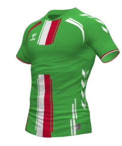 Hummel Paris Jersey - Green Gecko-True Red