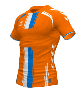 Hummel Paris Jersey - Orange Tiger-True Blue