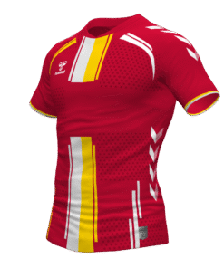 Hummel Paris Jersey - True Red-Sports Yellow