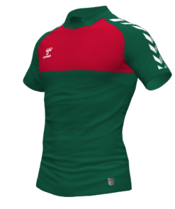Hummel Playful Polo - Evergreen-True Red