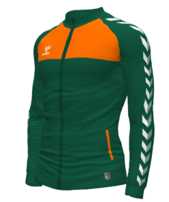 Hummel Playful Track Jacket - Evergreen-Orange Tiger