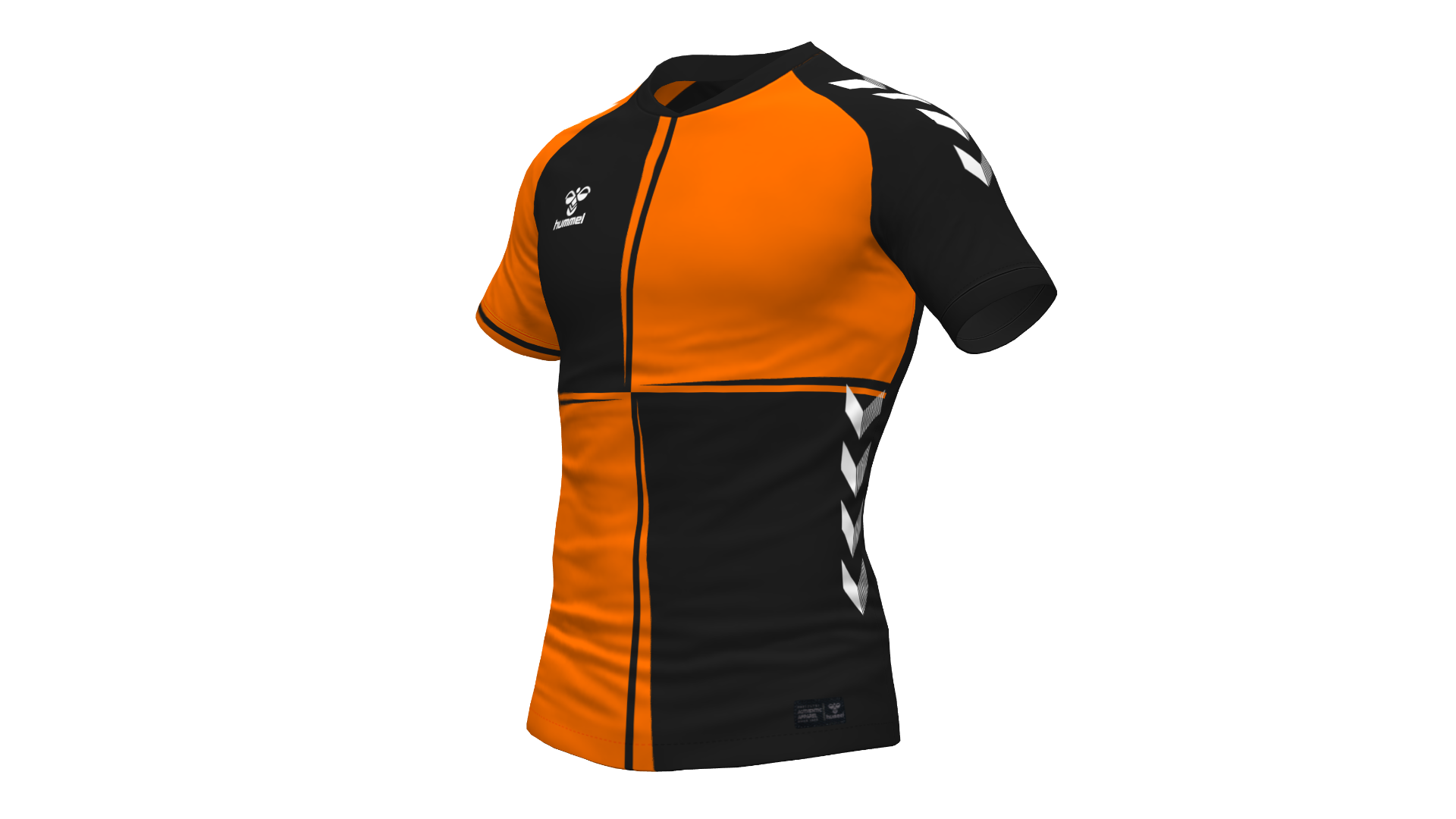 Hummel Rosario Jersey - Orange Tiger-Black