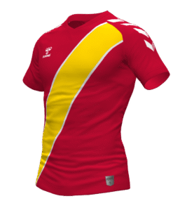 Hummel Sash Jersey - True Red-Sports Yellow