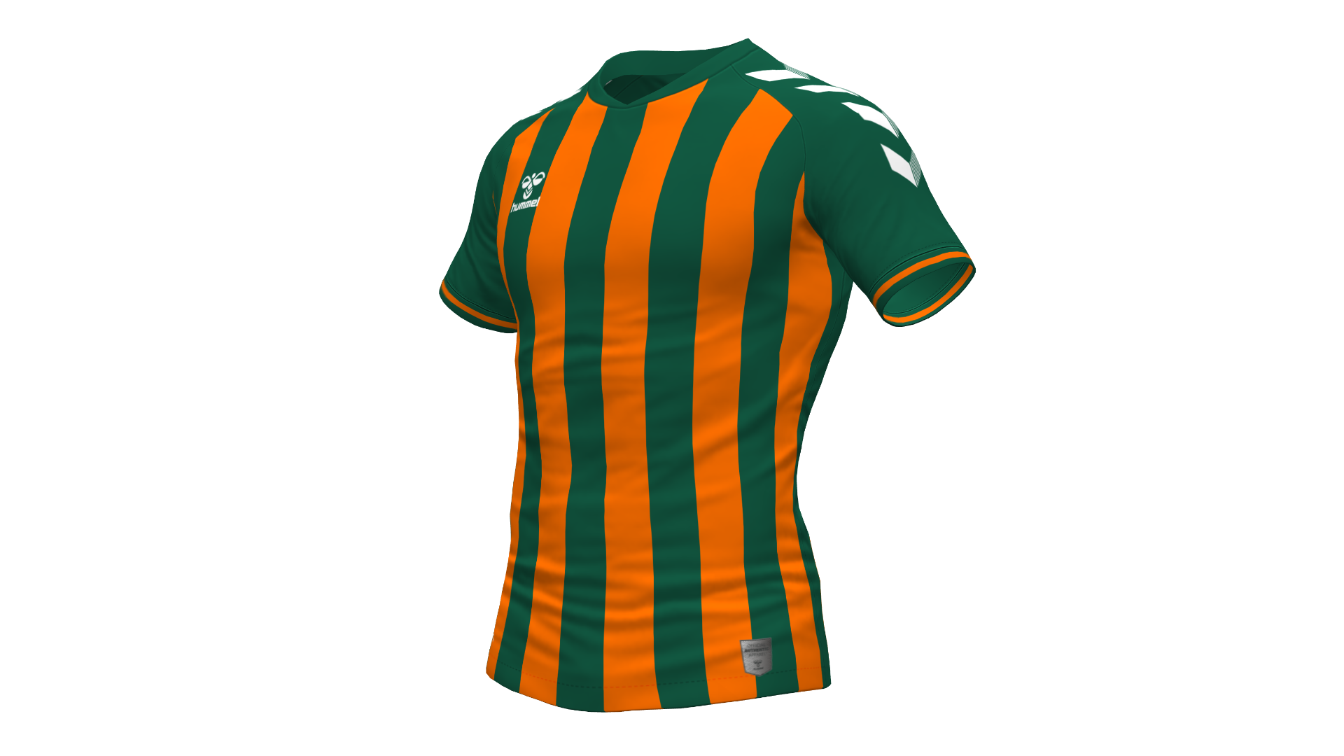 Hummel Stripe Jersey - Evergreen-Orange Tiger