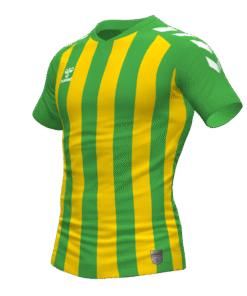 Hummel Stripe Jersey - Green Gecko-Sports Yellow