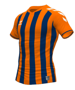 Hummel Stripe Jersey - Orange Tiger-Marine