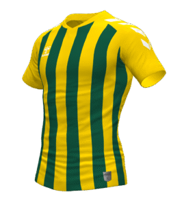 Hummel Stripe Jersey - Sports Yellow-Evergreen