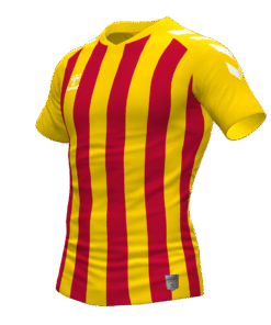 Hummel Stripe Jersey - Sports Yellow-True Red