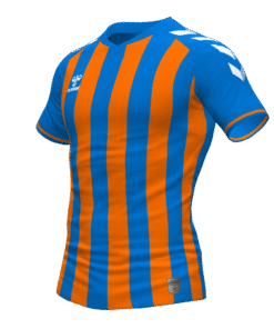 Hummel Stripe Jersey - True Blue-Orange Tiger