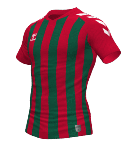 Hummel Stripe Jersey - True Red-Evergreen