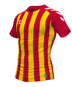 Hummel Stripe Jersey - True Red-Sports Yellow