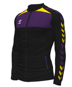 Hummel League Track Jacket - Black-Acai-Sports Yellow