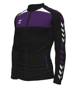 Hummel League Track Jacket - Black-Acai-White