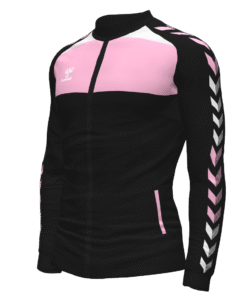 Hummel League Track Jacket - Black-Cotton Candy-White