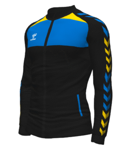 Hummel League Track Jacket - Black-True Blue-Sports Yellow